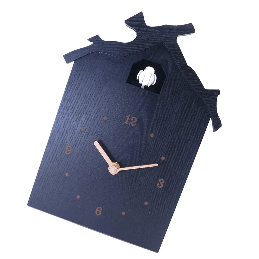 Moderne Kuckucksuhr Schwarz/Blau