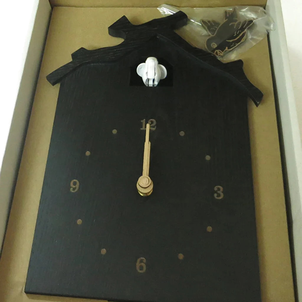 Moderne Kuckucksuhr Schwarz/Blau