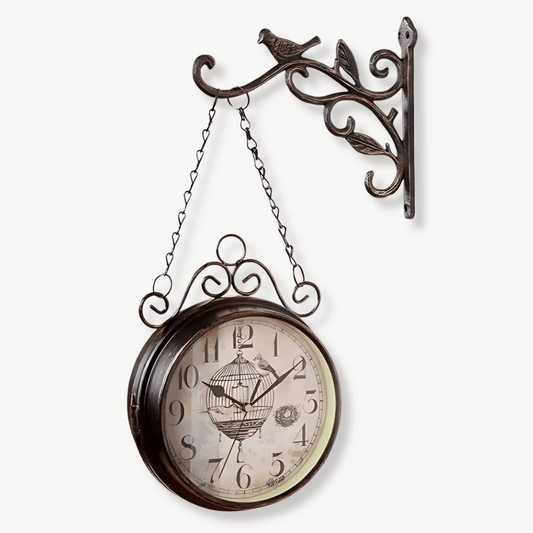 Doppelseitige antike Uhr