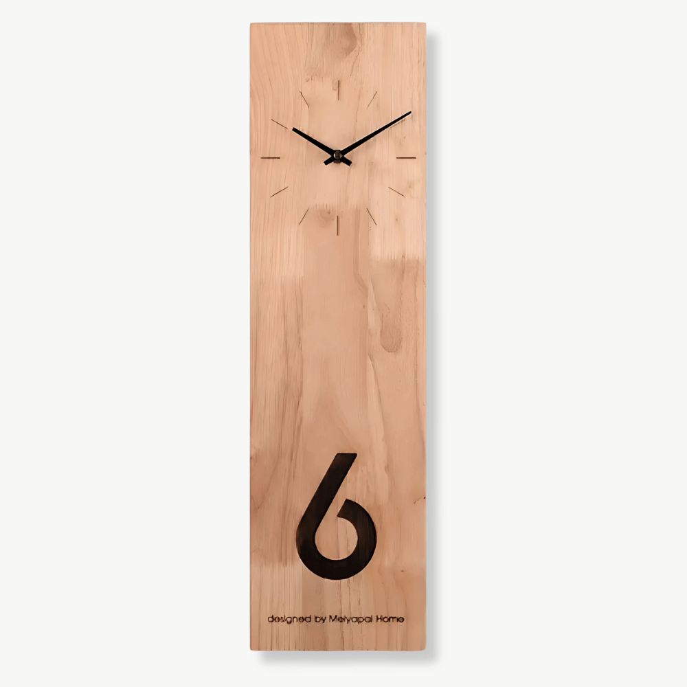 Wanduhr Bambus