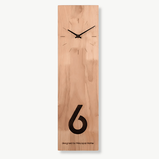 Wanduhr Bambus