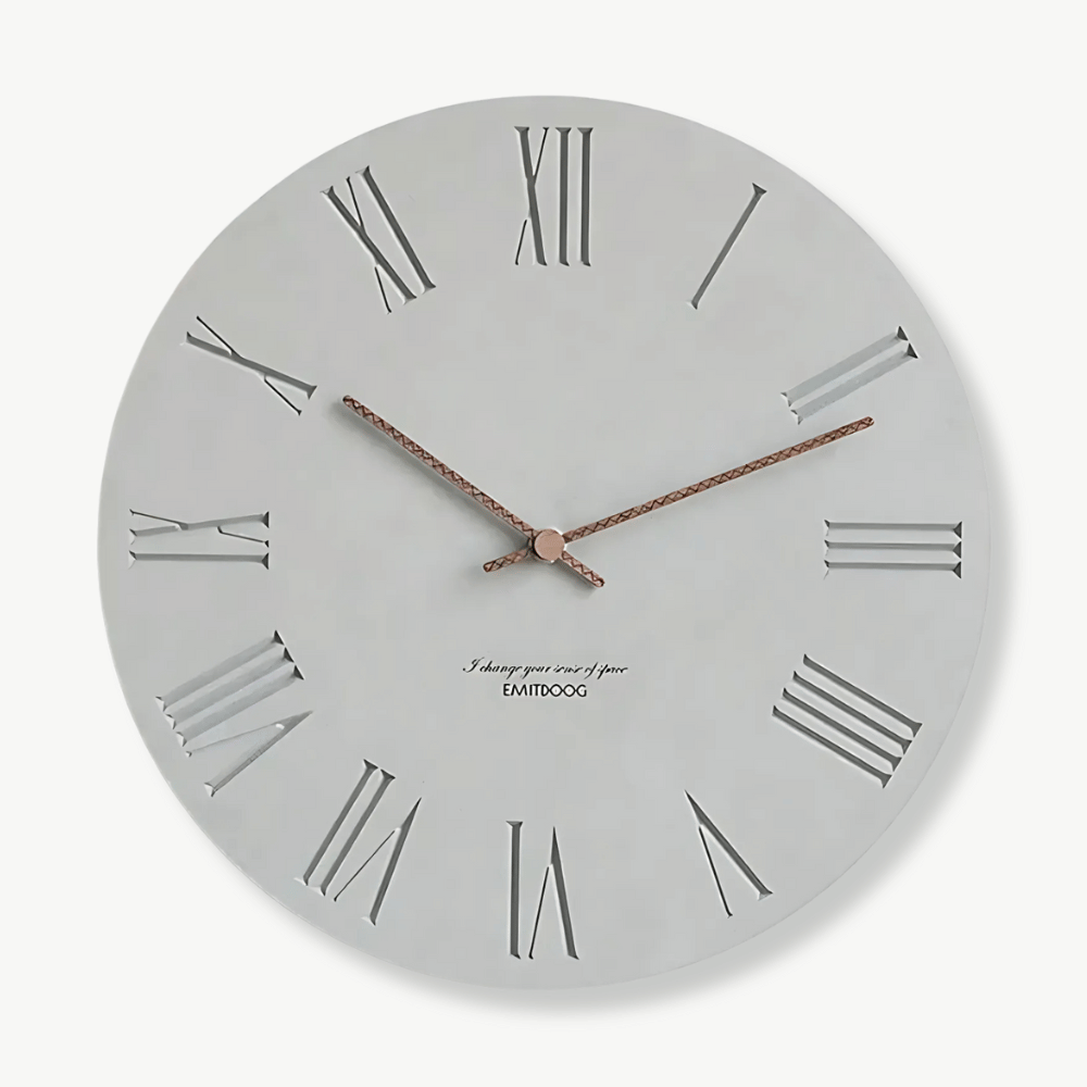 Minimalistische Beton-Wanduhr