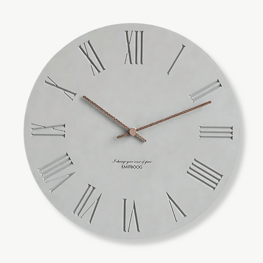 Minimalistische Beton-Wanduhr