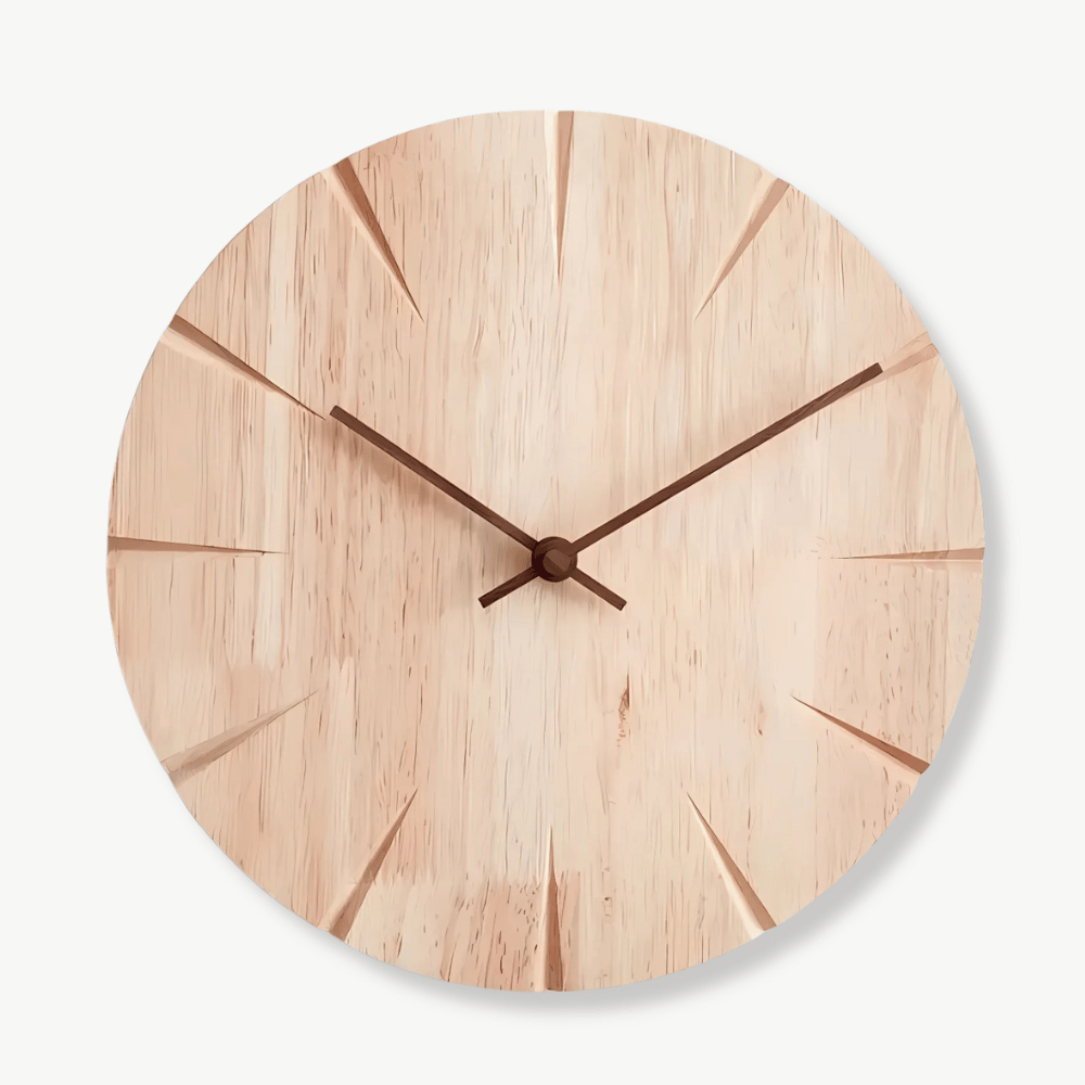 Holzwanduhr geschnitzt