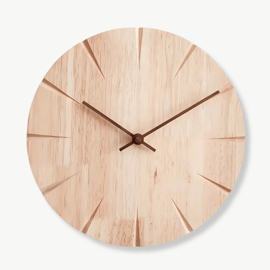 Holzwanduhr geschnitzt