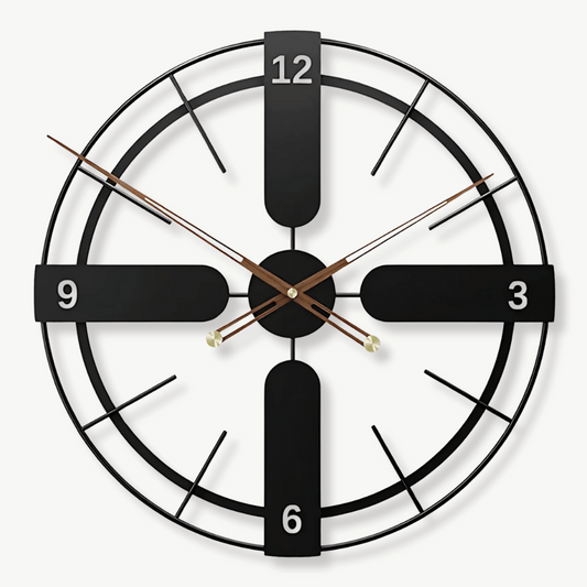 Wanduhr Design Kreuz