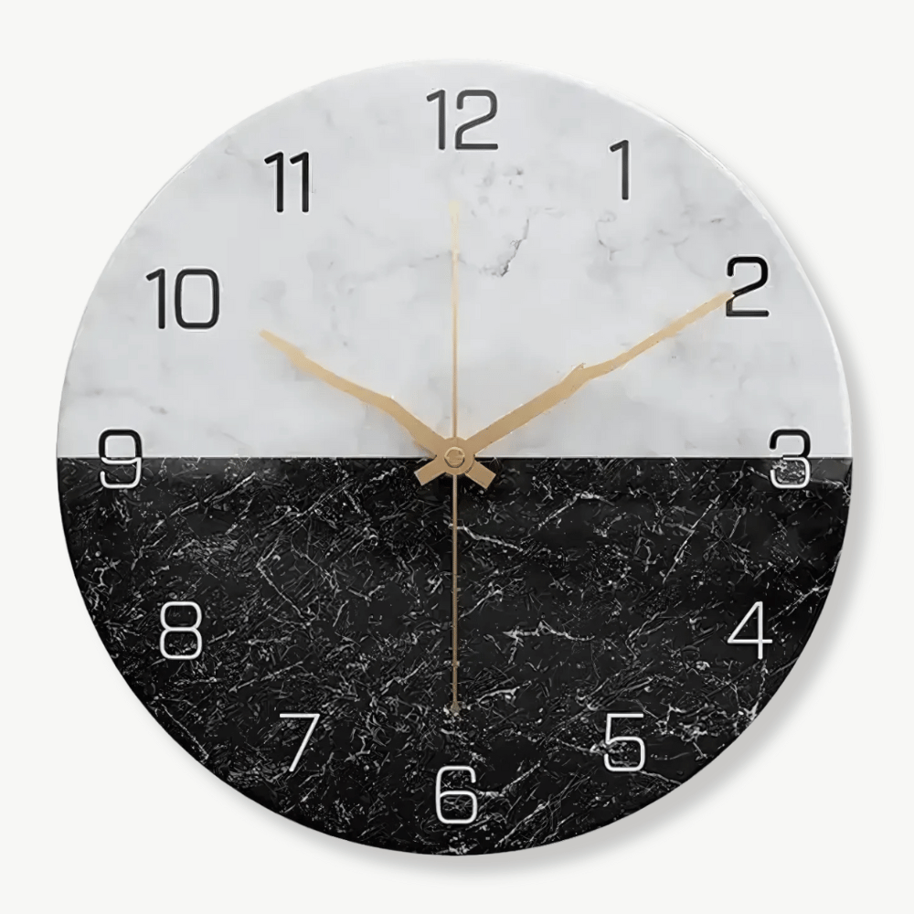 Wanduhr Design Marmoroptik