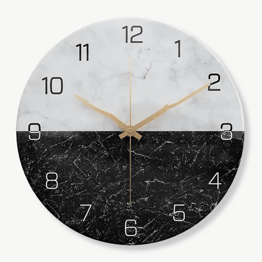 Wanduhr Design Marmoroptik