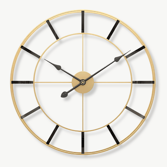 Minimalistisches Design Goldene Wanduhr