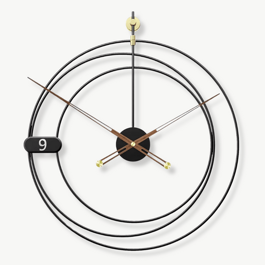 Moderne geometrische Wanduhr