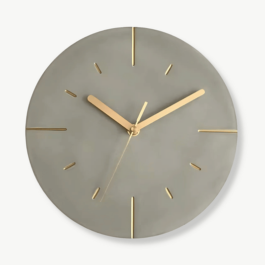 Wanduhr in Zementoptik