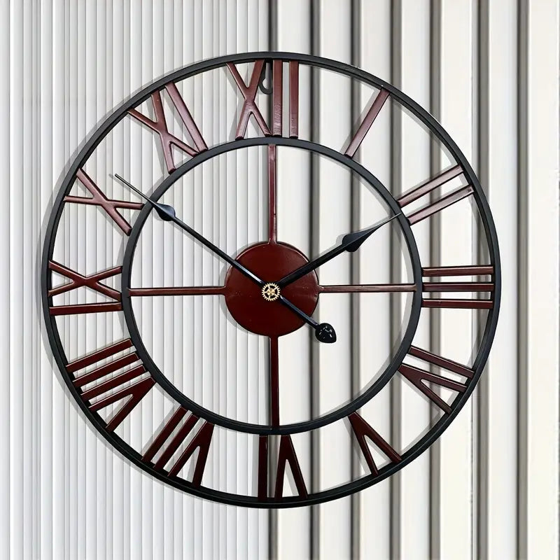 Industrielle Wanduhr Rotkupfer