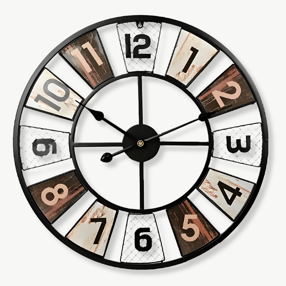 Bunte Industrielle Wanduhr