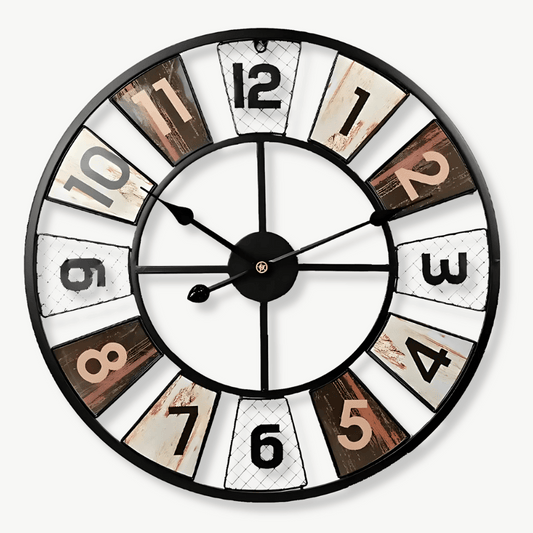 Bunte Industrielle Wanduhr