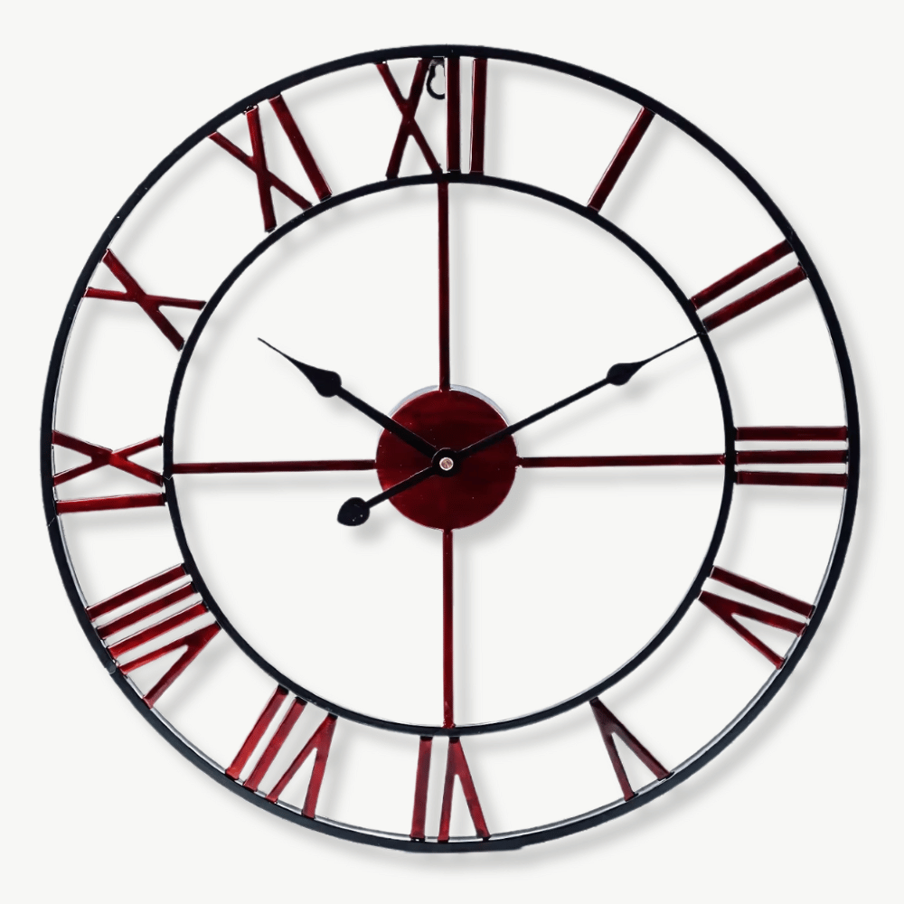 Industrielle Wanduhr Rotkupfer