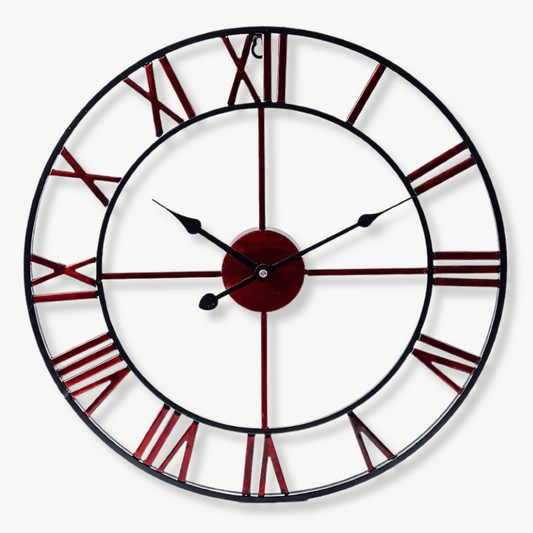 Industrielle Wanduhr Rotkupfer