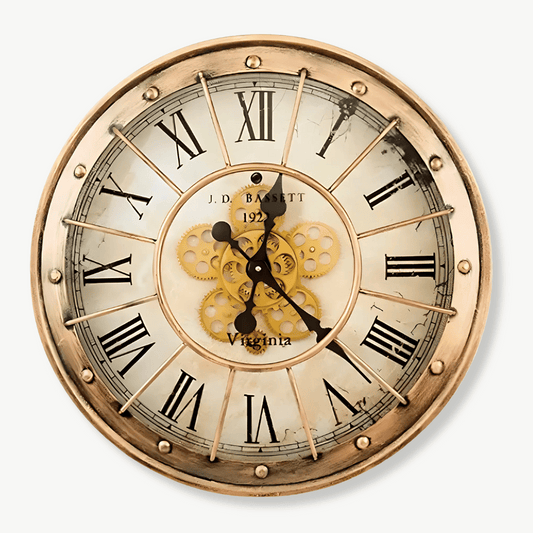 Industrielle Zahnrad-Wanduhr