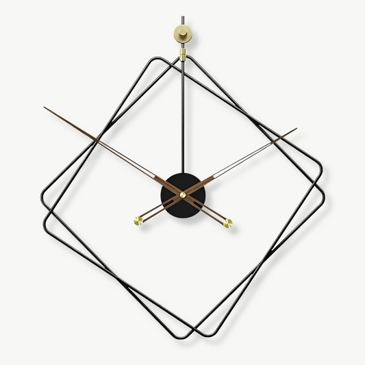 Wanduhr Rauten Design