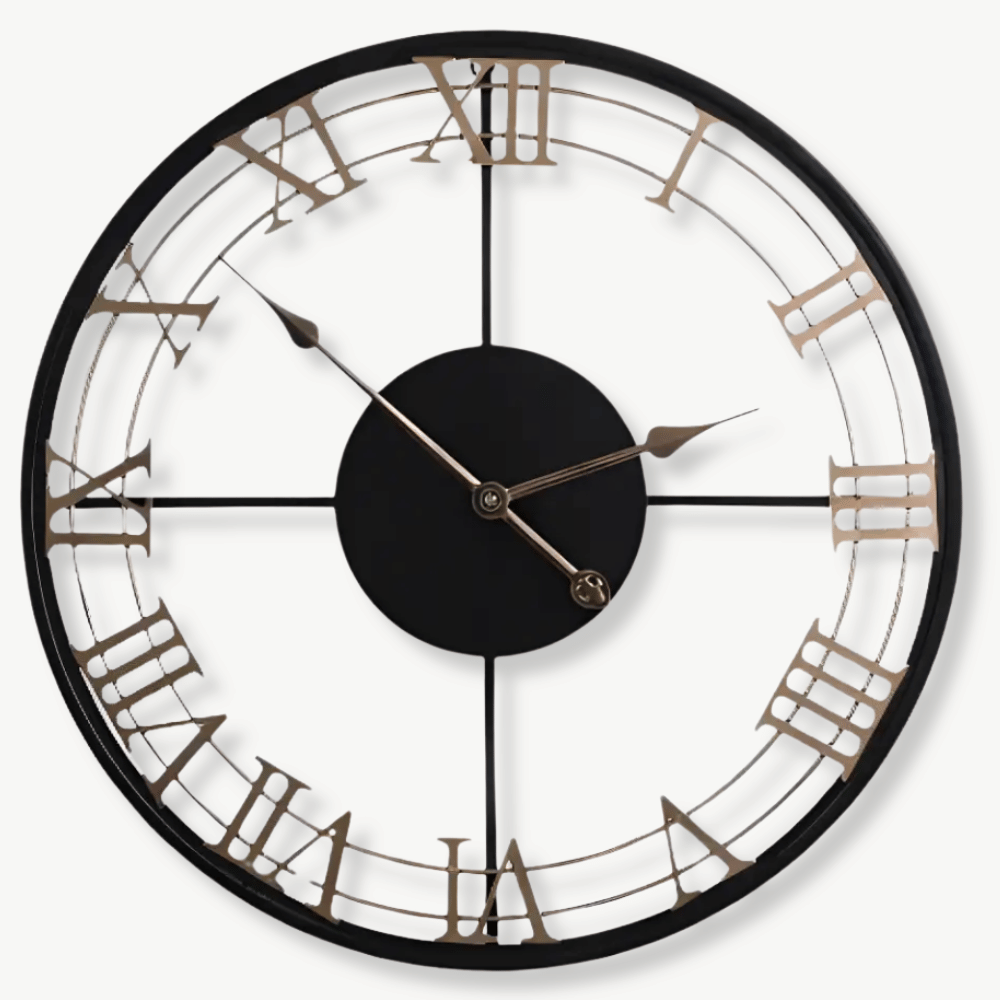 Große Wanduhr Design Römische Ziffern