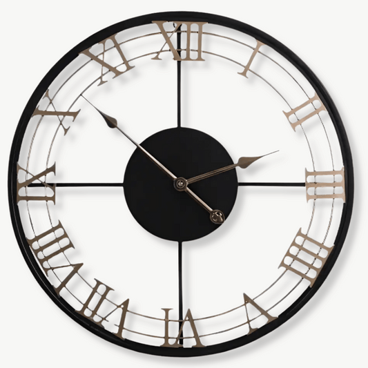 Große Wanduhr Design Römische Ziffern