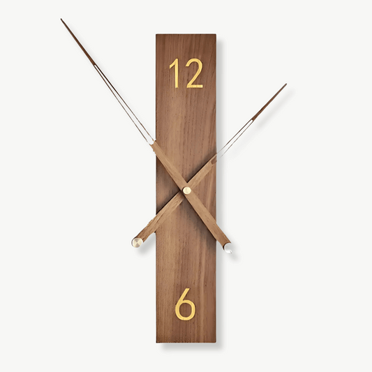 Moderne Wanduhr Massivholz