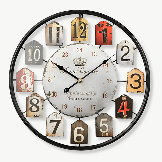 Wanduhr Vintage Parfümerie