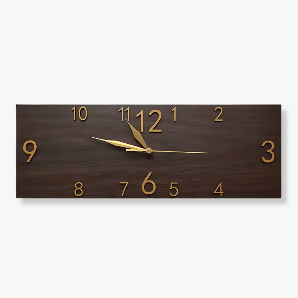 Rechteckige Wanduhr