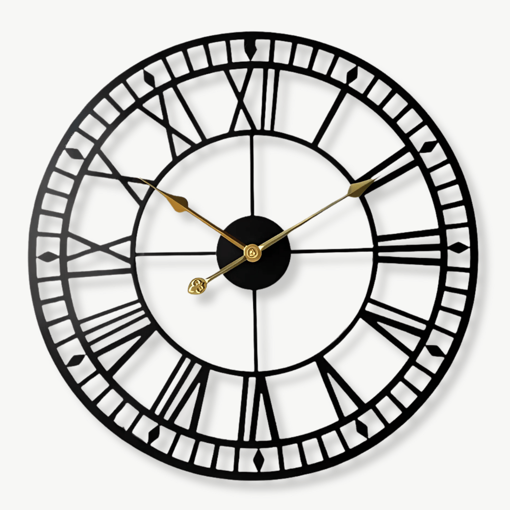 Industrielle Retro-Wanduhr