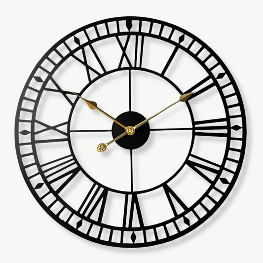 Industrielle Retro-Wanduhr
