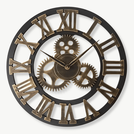 Steampunk Wanduhr mit Zahnrädern