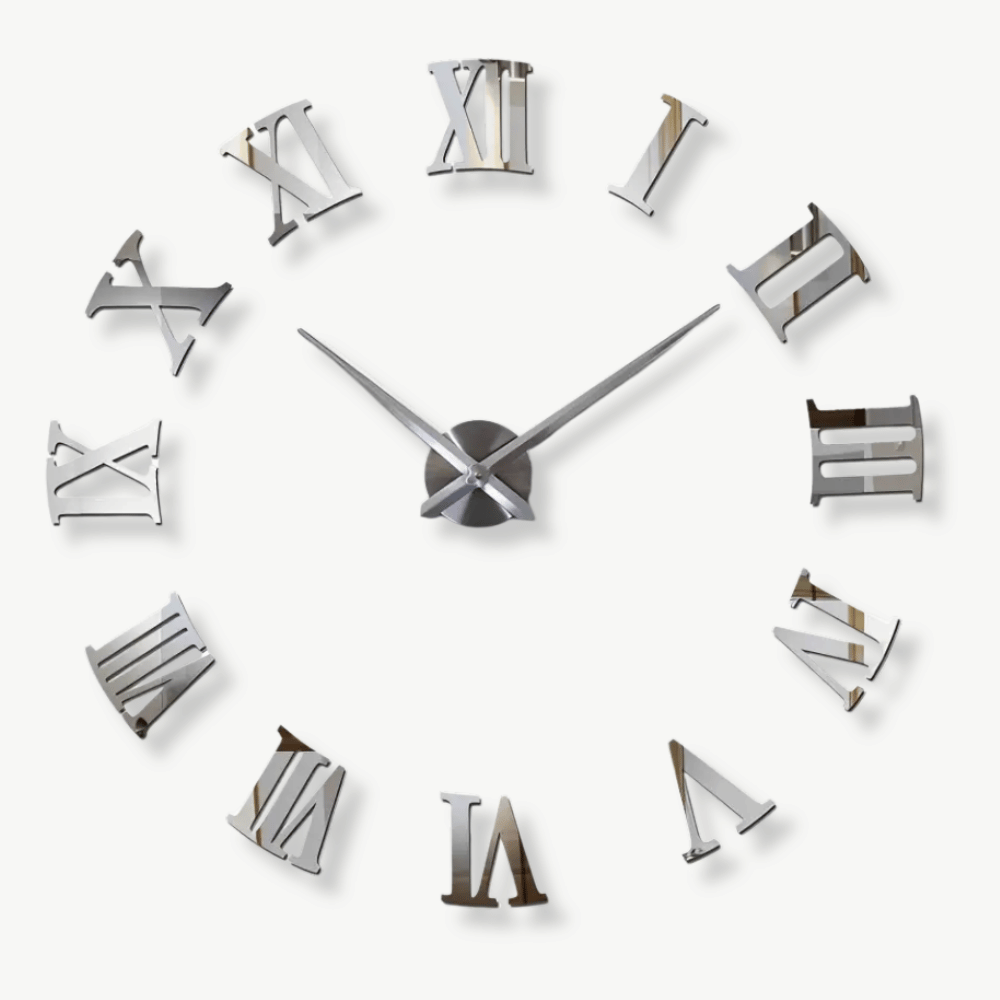 Römische Zahlen Wanduhr-Aufkleber