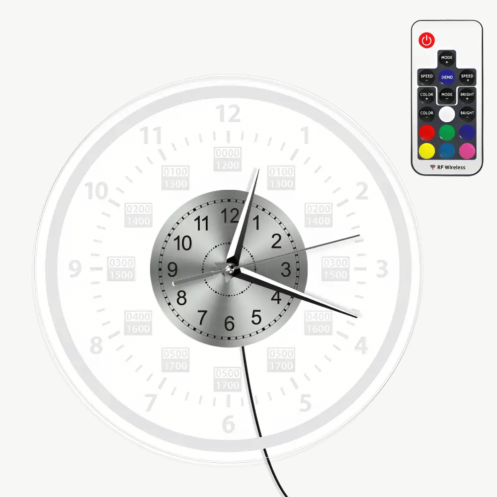 Wanduhr mit LED-Hintergrundbeleuchtung