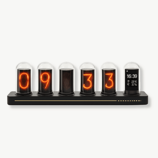 Animiertes Retro-Nixie-Uhr
