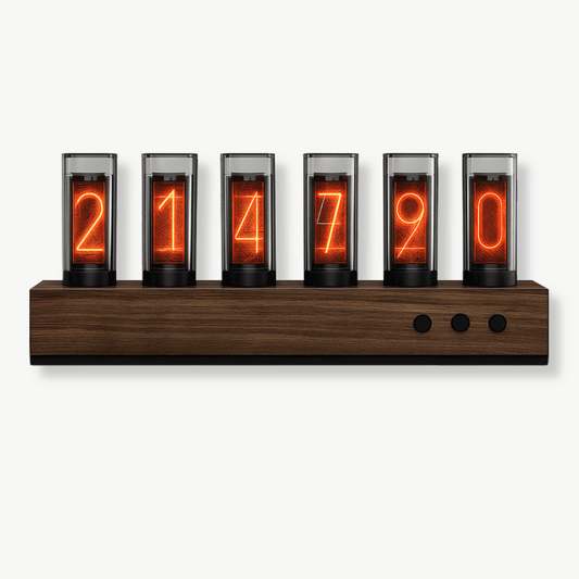 Vintage Holz Nixie Uhr