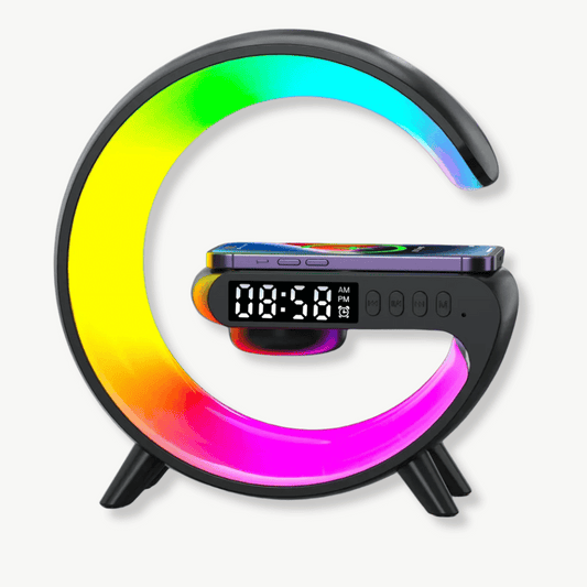 RGB-Wecker mit kabellosem Ladegerät