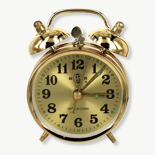 Goldener Vintage-Wecker