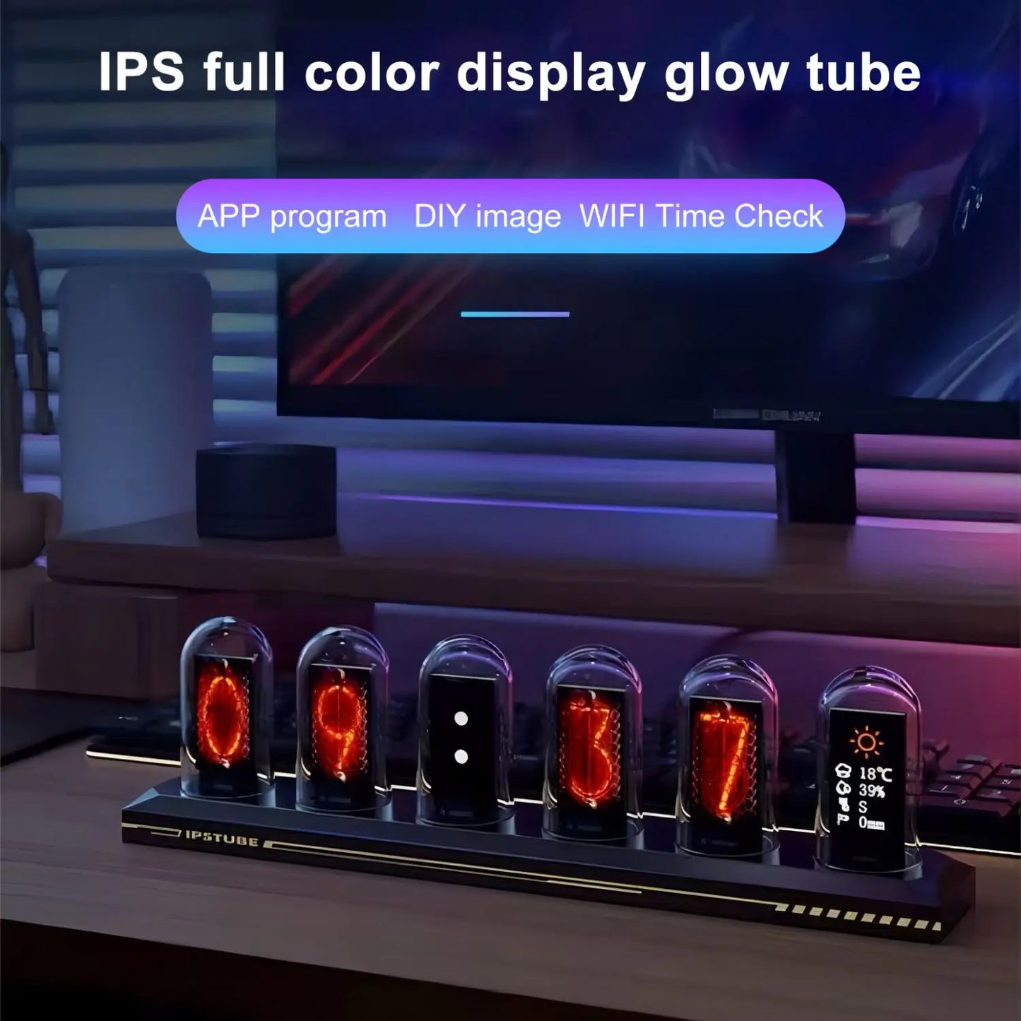 Futuristische LED Nixie Uhr