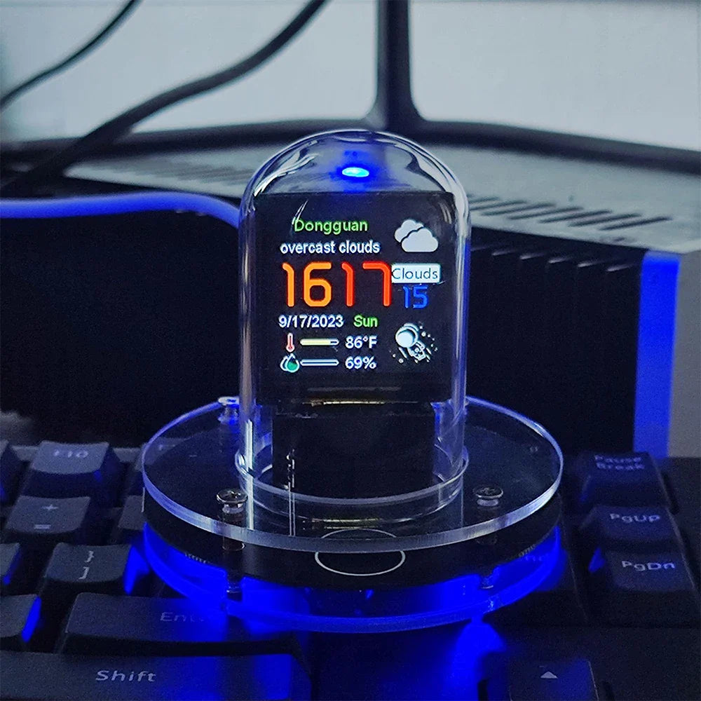 Nixie-Uhr Mini-Wetterstation