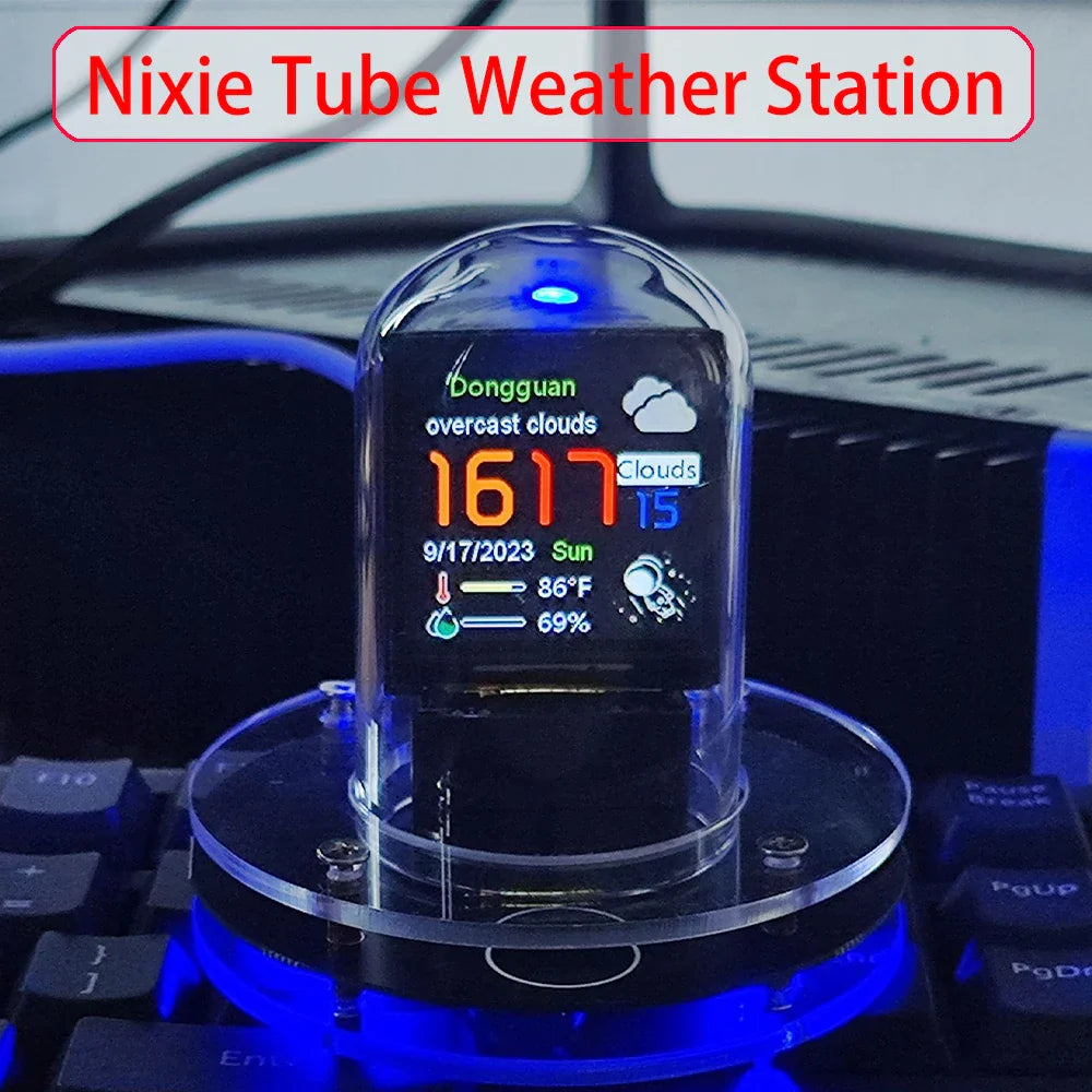 Nixie-Uhr Mini-Wetterstation
