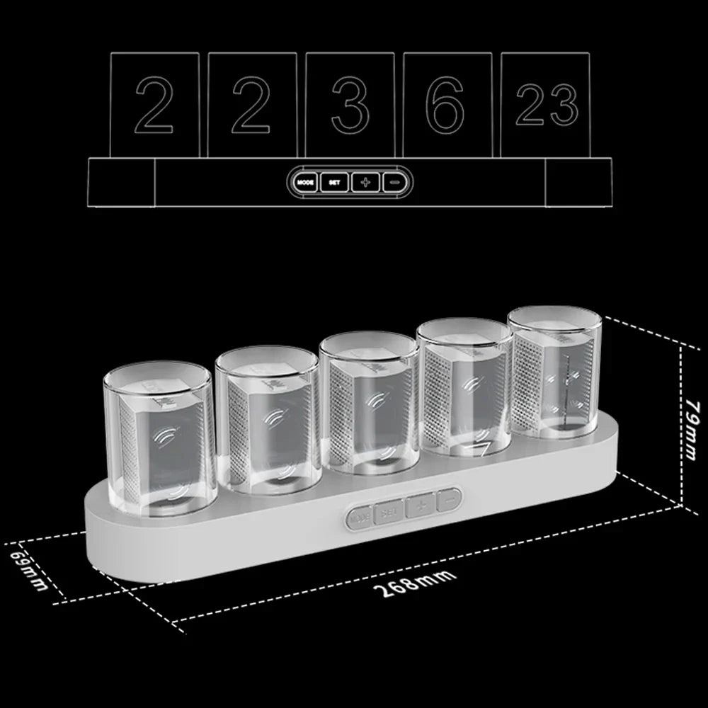 Nixie-Uhr RGB Design
