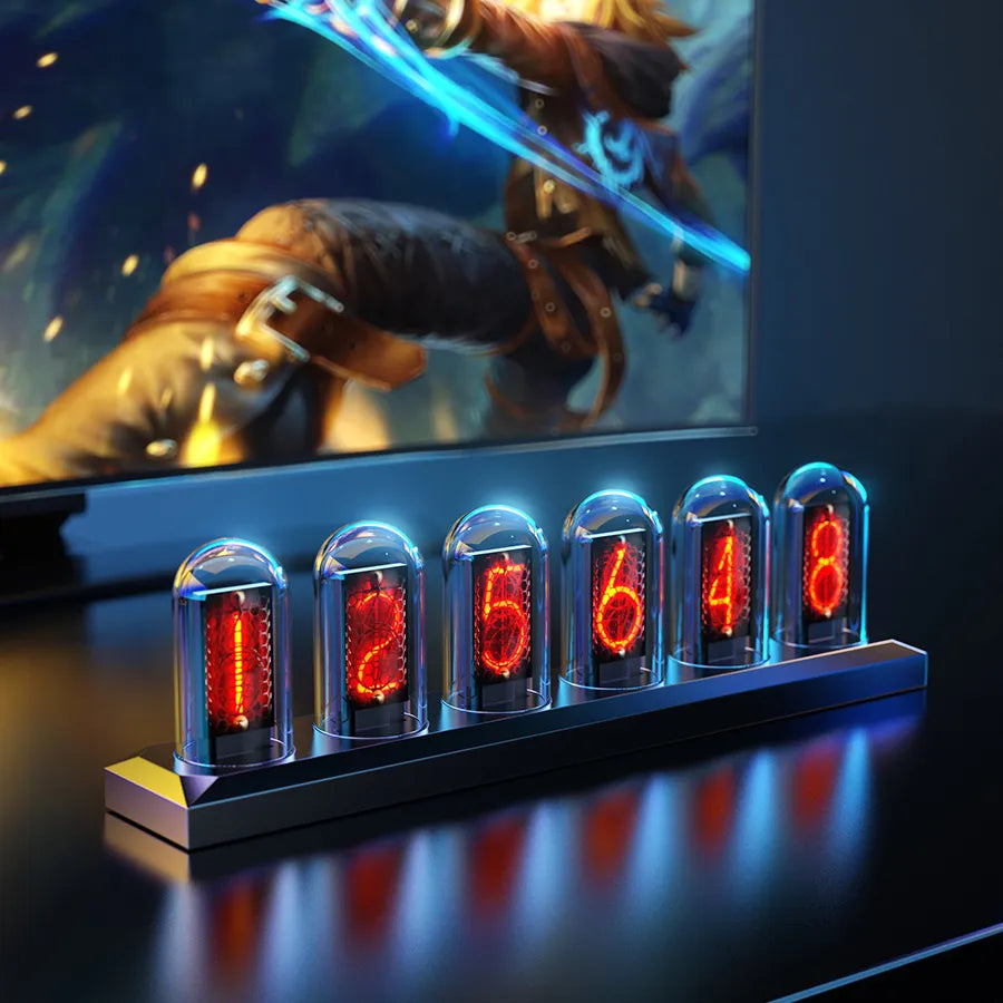 Futuristische LED Nixie Uhr