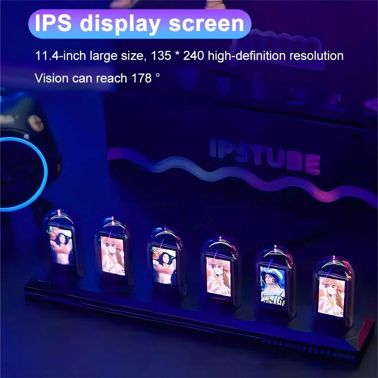 Futuristische LED Nixie Uhr