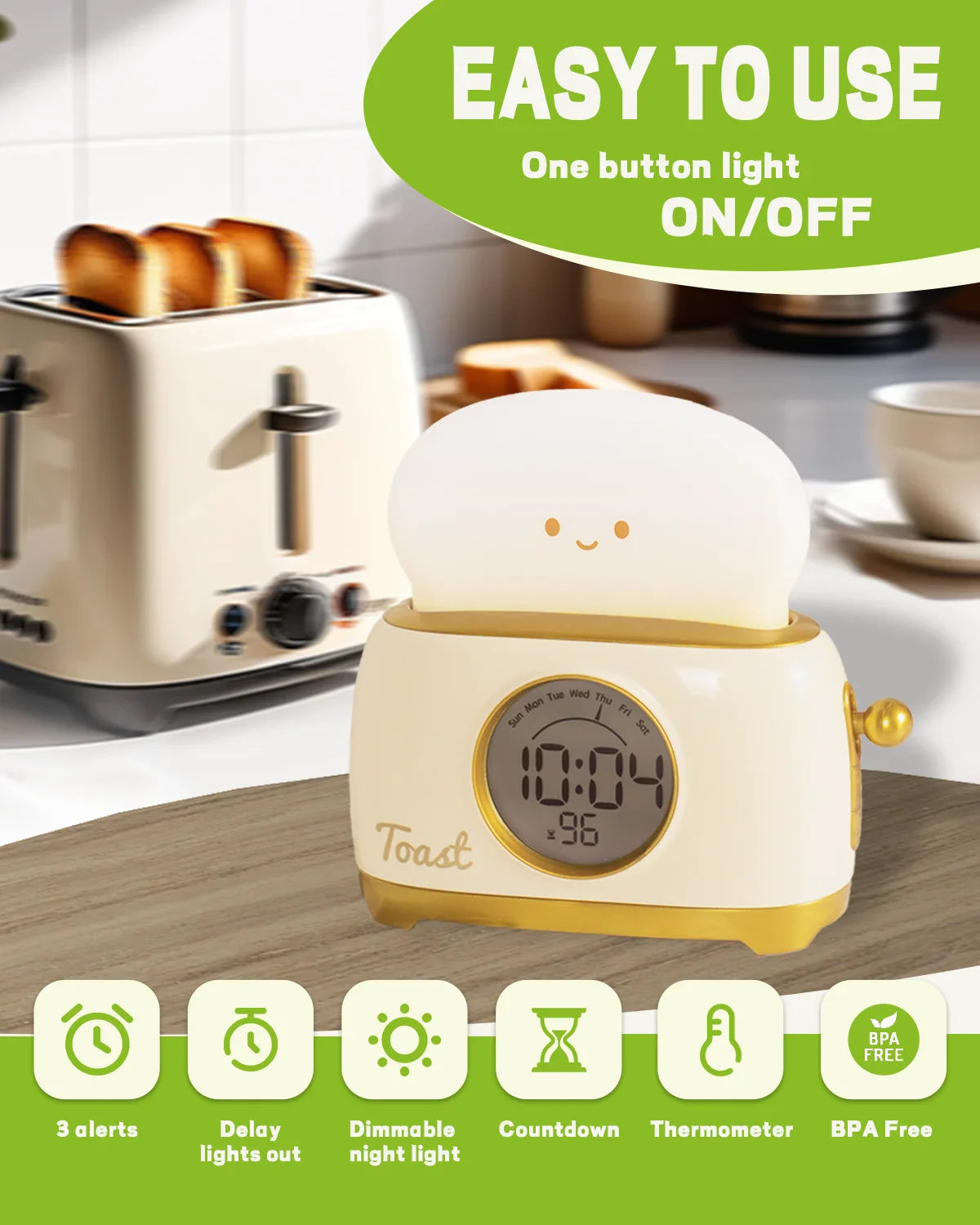 Niedlicher Toastwecker