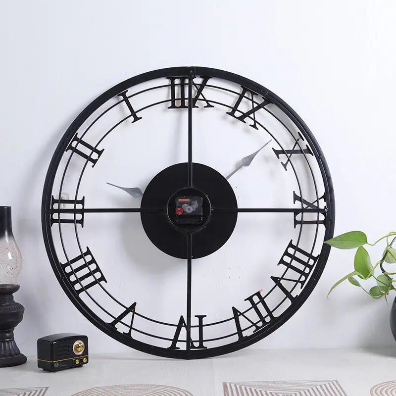 Große Wanduhr Design Römische Ziffern