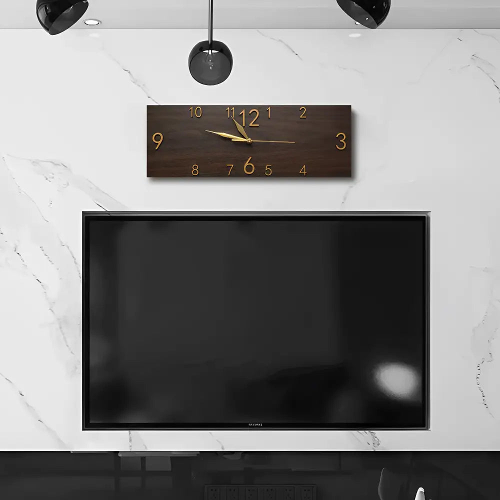 Rechteckige Wanduhr