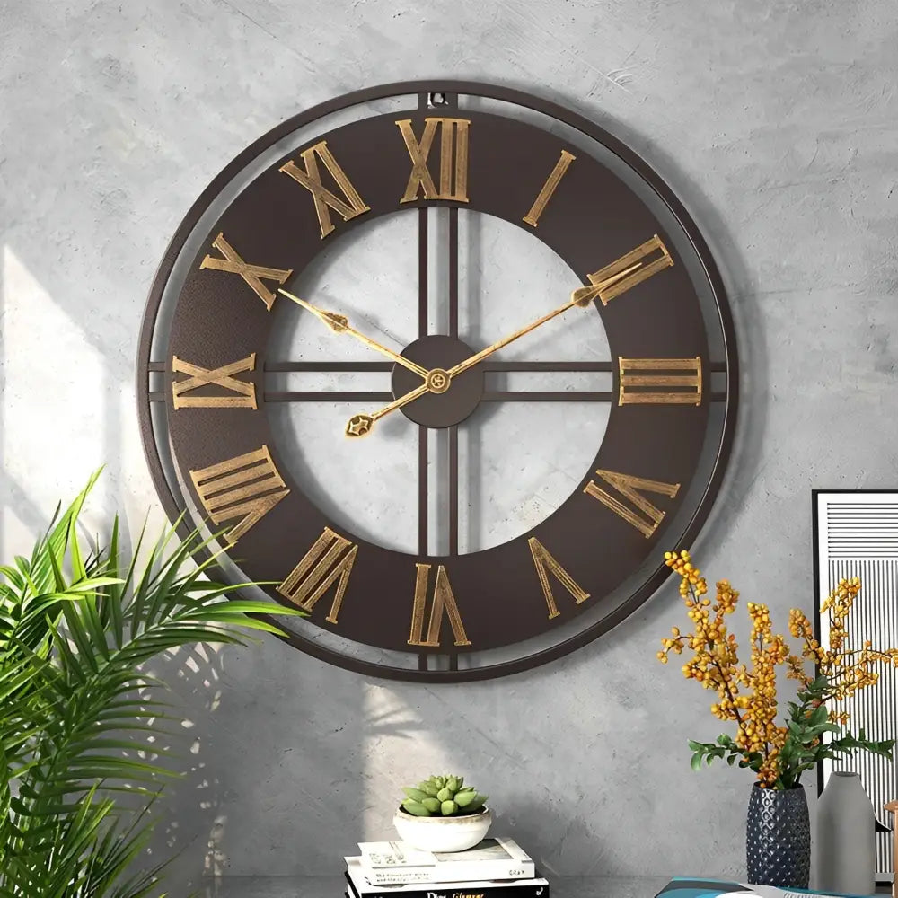 Große Industrielle Wanduhr