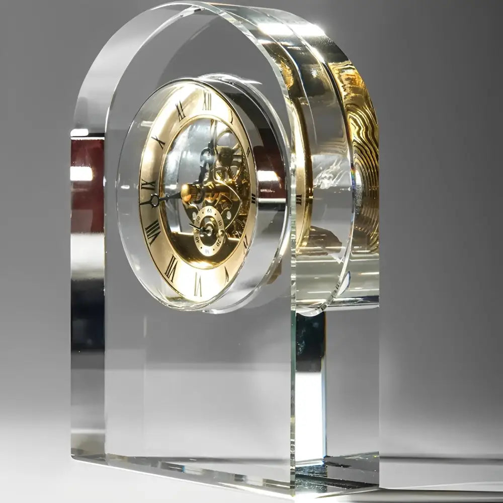 Transparente Design-Bürouhr