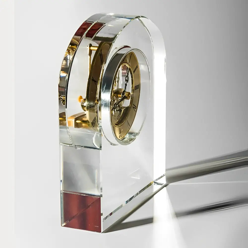 Transparente Design-Bürouhr