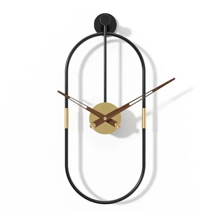 Ovales Design-Wanduhr