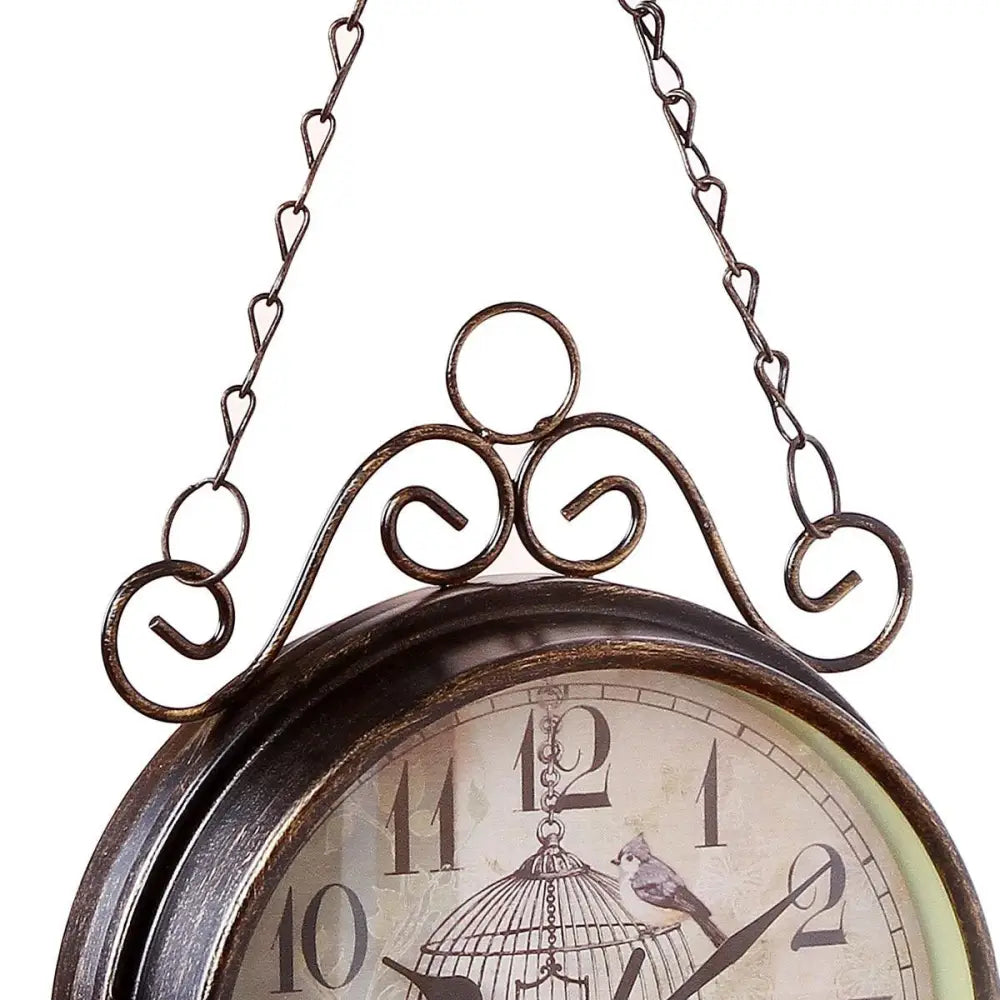 Doppelseitige antike Uhr